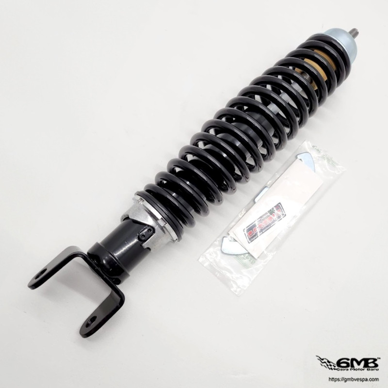 CARBONE Rear Shock Absorber Sport for Vespa PX Black 