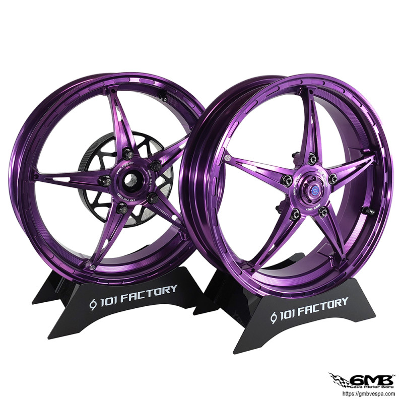 1O1 Factory Wheel Set P145 Series 12" - Purple Color