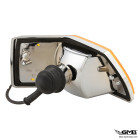 Siem Indicator Set for Vespa PX Yellow Lens Chrome Casing