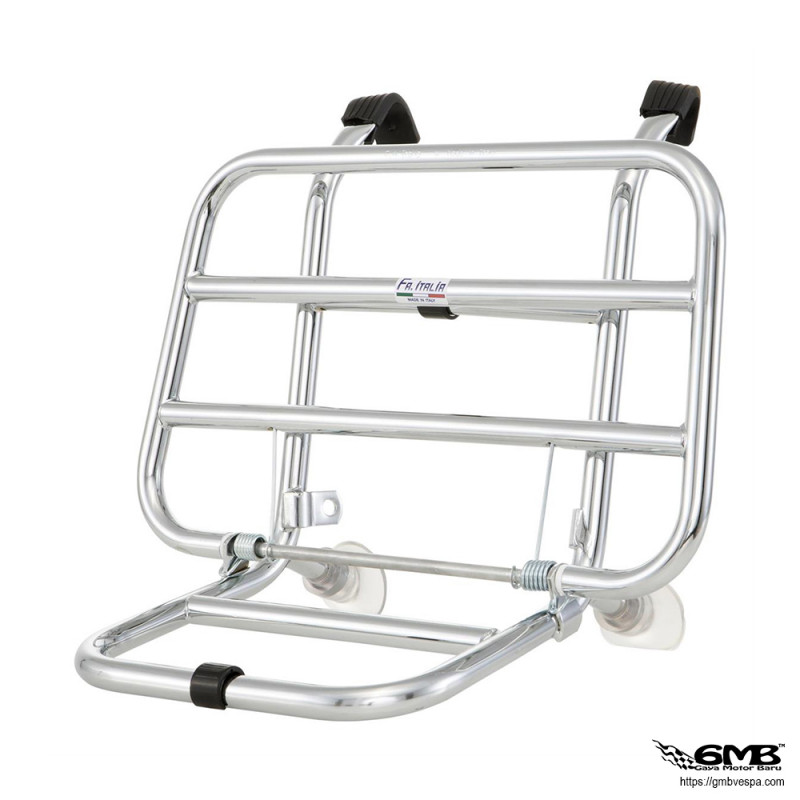 FA Italia Front Rack for Vespa Universal Classic Models - Chrome