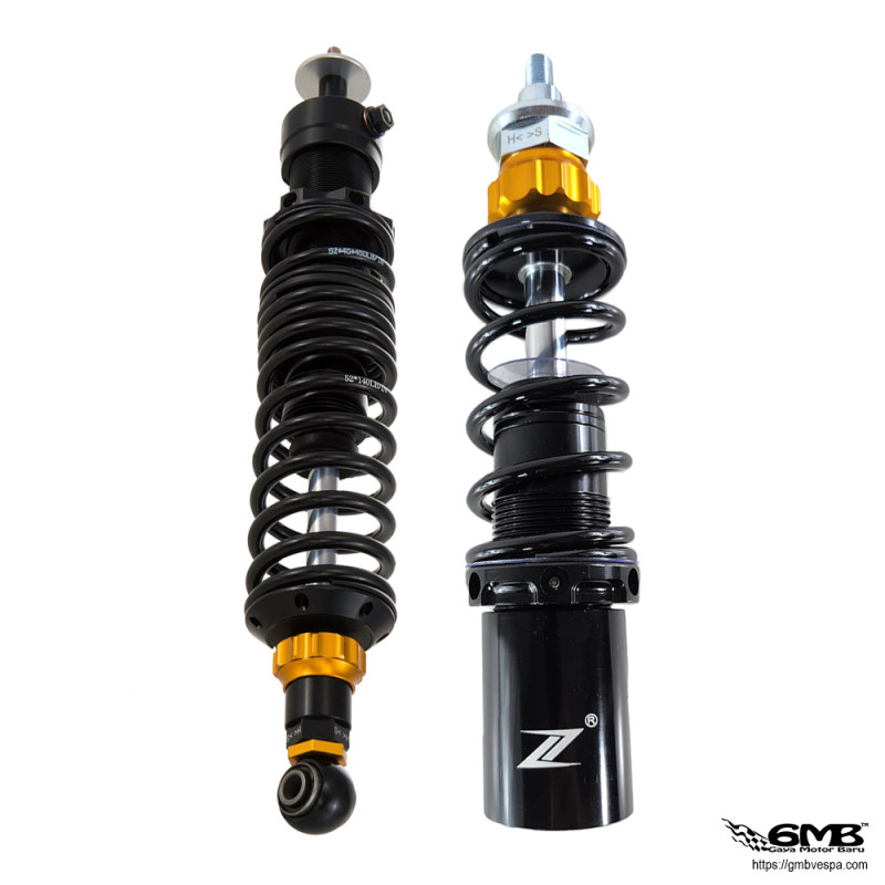 Zelioni Suspension Set F&R no-subtank Vespa Sprint & Primavera Black