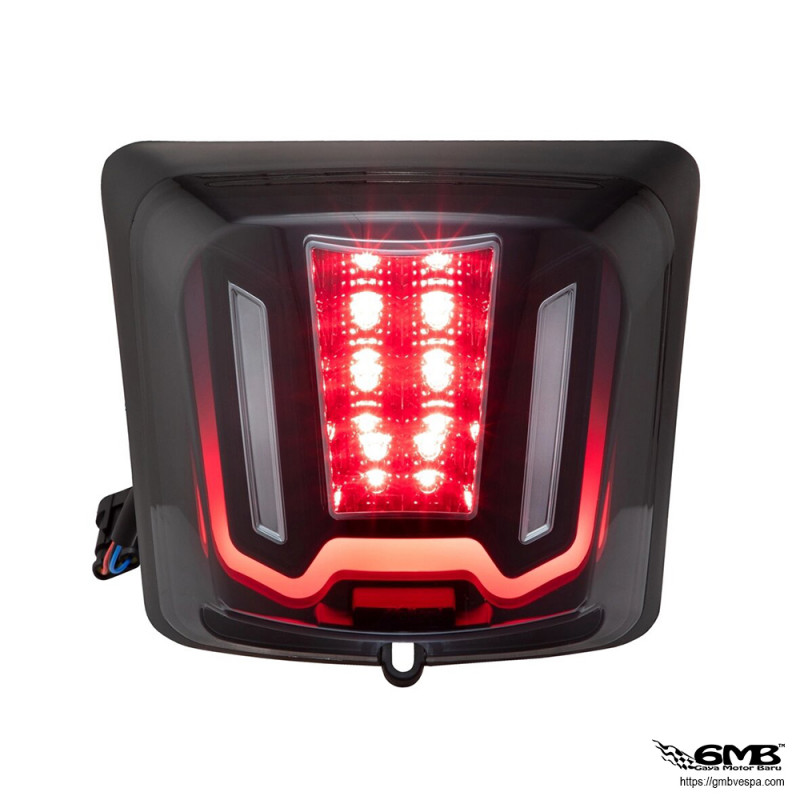 Zelioni New Dynamic LED Stoplamp for Vespa GTS Smoke Colour